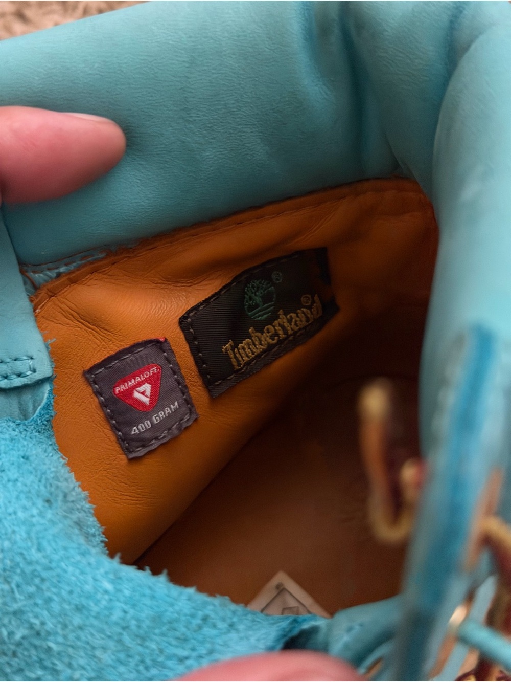 Wale x Villa x 6 Inch Timberland Boot 'The Gift Box' Turquoise US Mens Size 8 - Picture 8 of 9